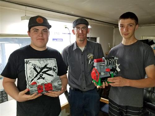 SCHS Students with Their Mentor at Durg's Automotive 