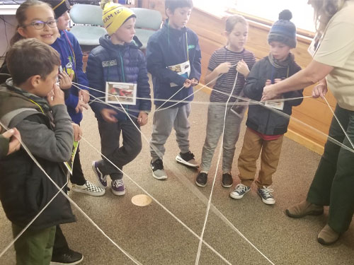 Learning about the food web. Learning about the food web.