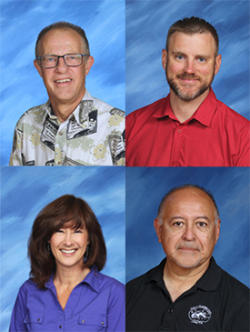 Left to right: Kevin Lupton, Jeremy Silvis, Kristy Turco, Victor Morales 