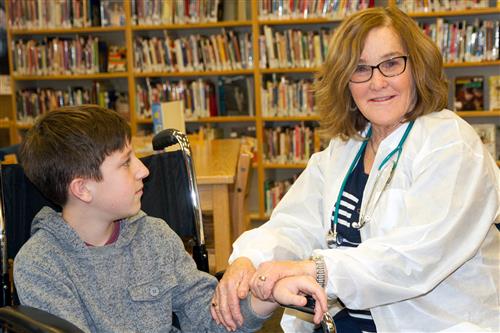 Nurse with Student 