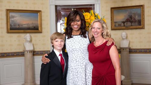 WRMS Student at the white house 