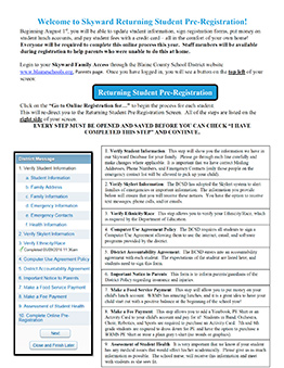 Returning Student Pre Registration Tutorial 