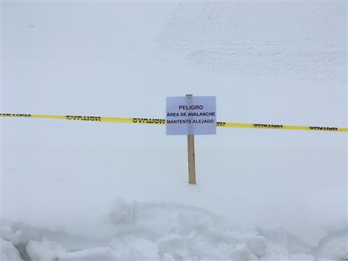 Avalanche at Alturas 